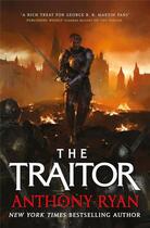 Couverture du livre « The traitor » de Anthony Ryan aux éditions Orbit