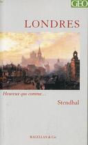 Couverture du livre « Londres » de Stendhal aux éditions Magellan & Cie
