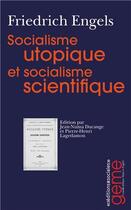 Couverture du livre « Socialisme utopique et socialisme scientifique » de Friedrich Engels aux éditions Editions Sociales