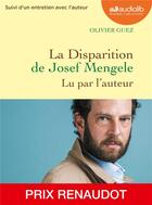 Couverture du livre « La disparition de josef mengele » de Olivier Guez aux éditions Audiolib