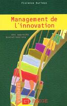 Couverture du livre « Management De L'Innovation ; Une Approche Evolutionniste » de Durieux aux éditions Vuibert