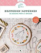 Couverture du livre « Broderies modernes : 30 dessins prêts à broder » de Caroline Waryn aux éditions Creapassions.com