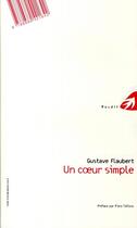 Couverture du livre « Un coeur simple » de Gustave Flaubert aux éditions Portaparole