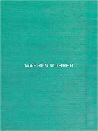 Couverture du livre « Warren Rohrer » de  aux éditions Dap Artbook