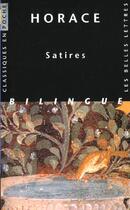 Couverture du livre « Satires » de Horace aux éditions Belles Lettres