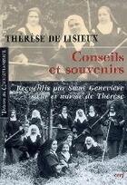 Couverture du livre « Conseils et souvenirs » de Sainte Therese De Lisieux aux éditions Cerf