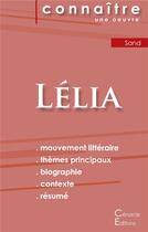 Couverture du livre « Lélia, de George Sand » de  aux éditions Editions Du Cenacle