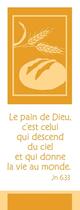 Couverture du livre « Lot de 20 - signet symbole le pain de dieu c'est celui qui descend du ciel - signet par lot de 20 » de  aux éditions Prouvost