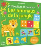 Couverture du livre « Les animaux de la jungle : mon coffret livre et dominos » de Kate Nolan aux éditions Usborne