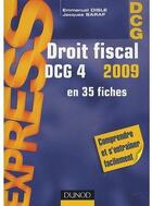 Couverture du livre « Droit fiscal en 35 fiches » de Disle et Saraf aux éditions Dunod