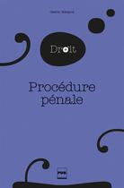 Couverture du livre « Procédure pénale » de Cedric Ribeyre aux éditions Pu De Grenoble
