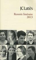 Couverture du livre « Booklet rentrée littéraire 2013 JC Lattès » de  aux éditions Lattes
