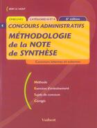 Couverture du livre « Méthodologie de la note de synthèse (6e édition) » de Remy Le Saout aux éditions Vuibert