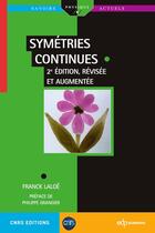 Couverture du livre « Symétries continues (2e édition) » de Franck Laloe aux éditions Edp Sciences