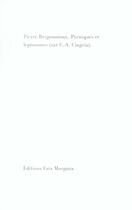 Couverture du livre « Pycniques et leptosomes » de Pierre Bergounioux aux éditions Fata Morgana