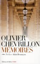Couverture du livre « Mémoires » de Olivier Chevrillon aux éditions Fallois