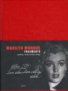 Couverture du livre « Fragments ; poèmes, écrits intimes, lettres » de Marilyn Monroe aux éditions Seuil