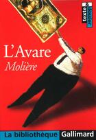 Couverture du livre « L'avare » de Moliere aux éditions Gallimard