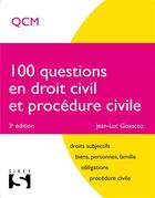 Couverture du livre « 100 questions en droit civil et procédure civil (3e édition) » de Goascoz Jean-Luc aux éditions Sirey