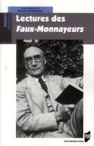 Couverture du livre « Lectures des Faux-monnayeurs » de Frank Lestringant aux éditions Pu De Rennes