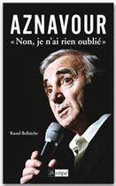 Couverture du livre « Aznavour ; 