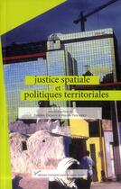 Couverture du livre « Justice spatiale et politiques territoriales » de Pascale Philibert et Frederic Dufaux aux éditions Pu De Paris Ouest