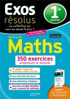 Couverture du livre « Exos resolus specialite maths 1re » de Renard/Guillaumin aux éditions Hachette Education