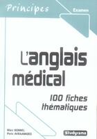 Couverture du livre « L'anglais médical » de Marc Bonnel et Paris Avraamides aux éditions Studyrama