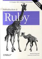 Couverture du livre « Introduction à Ruby » de Michael Fitzgerald aux éditions O Reilly France