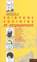 Couverture du livre « Variation 4 ; Sciences Sociales, Engagement » de Jean-Marie Vincent aux éditions Syllepse