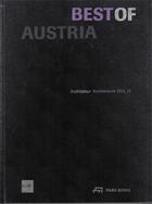 Couverture du livre « Best of austria architecture 2012-13 /anglais/allemand » de Park Books aux éditions Park Books