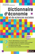Couverture du livre « Dictionnaire d'économie et de sciences sociales » de Claude-Daniele Echaudemaison aux éditions Nathan