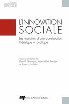 Couverture du livre « Innovation sociale » de Levesque/Klein/ aux éditions Presses De L'universite Du Quebec