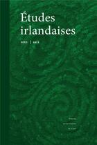 Couverture du livre « Etudes irlandaises, n 44.2. varia » de Auteurs Divers aux éditions Pu De Caen