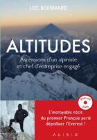 Couverture du livre « Altitudes » de Boisnard Luc aux éditions Alisio