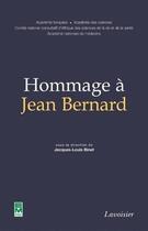 Couverture du livre « Hommage à jean bernard » de Jacques-Louis Binet aux éditions Tec Et Doc