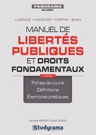 Couverture du livre « Manuel de libertés publiques et droits fondamentaux ; licence, master, CRFPA, ENM (7e édition) » de Bertrand Pauvert aux éditions Studyrama