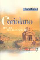 Couverture du livre « Coriolano » de Luigi Natoli aux éditions Metailie