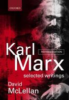 Couverture du livre « Karl Marx : selected writings (édition 2010) » de Karl Marx et David Mclellan aux éditions Oxford Up Elt