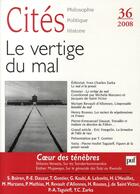 Couverture du livre « Le vertige du mal » de  aux éditions Puf