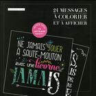 Couverture du livre « 24 messages a colorier et a afficher » de  aux éditions Dessain Et Tolra