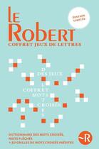 Couverture du livre « Jeux de lettres ; coffret ; dictionnaire de mots croisés ; les mots croisés du Petit Robert cahier 1 » de  aux éditions Le Robert