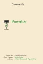 Couverture du livre « Proverbes » de Louis De Carmontelle aux éditions Stfm
