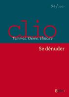 Couverture du livre « Clio 2021, n.54 » de  aux éditions Belin