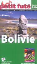 Couverture du livre « GUIDE PETIT FUTE ; COUNTRY GUIDE ; Bolivie (édition 2006) » de  aux éditions Le Petit Fute