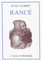 Couverture du livre « Rance » de Ivan Gobry aux éditions L'age D'homme