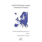 Couverture du livre « Feuille de Philologie comparée Lituanienne et Française : Tome VI volume 9 » de Jean-Pierre Levet aux éditions Pu De Limoges