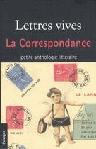 Couverture du livre « Lettres vives ; la correspondance » de  aux éditions Parangon