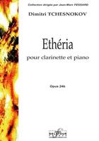 Couverture du livre « Etheria pour clarinette et piano » de Tchesnokov Dimitri aux éditions Delatour