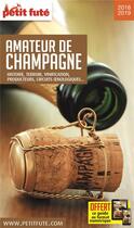 Couverture du livre « GUIDE PETIT FUTE ; THEMATIQUES ; amateur de Champagne ; histoire, terroir, vinification, producteurs, circuits oenologiques (édition 2018/2019) » de  aux éditions Le Petit Fute